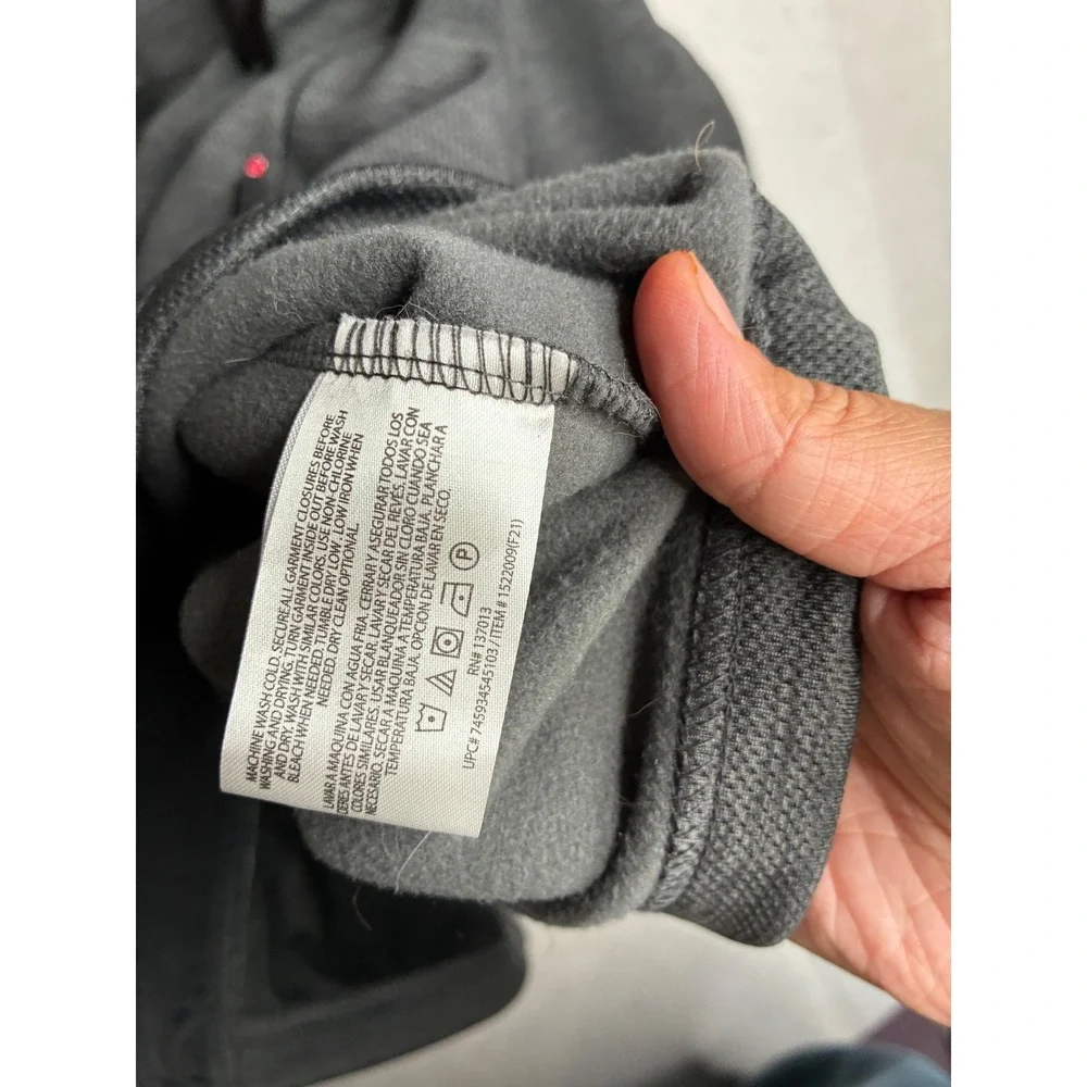 Orvis Mens Full Zip Fleece‎ Jacket Charcoal Gray Black Contrast Medium 1522009